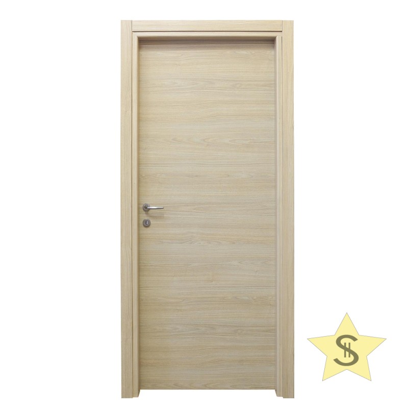 PORTA BATTENTE ROVERE SBIANCATO 90XH210 CM REVERSIBILE