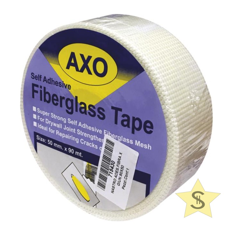 NASTRO RETE FIBRA VETRO 90 MT PER CARTONGESSO