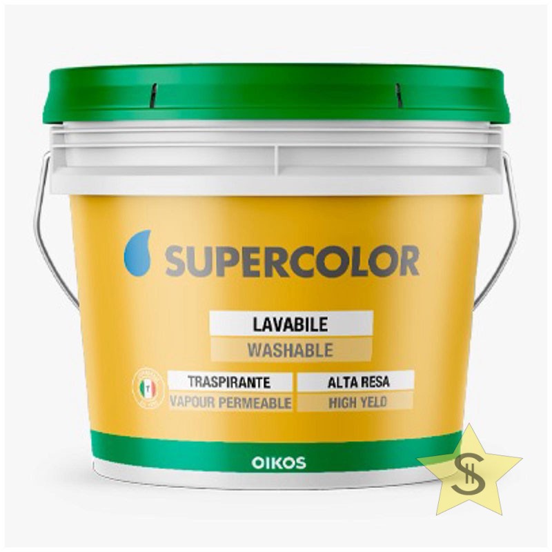 SUPERCOLOR BIANCO 10LT PITTURA LAVABILE