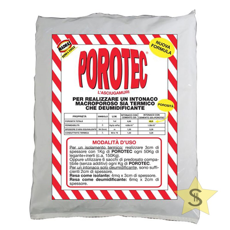 POROTEC PREDOSATO- DEUMIDIFICANTE 250GR